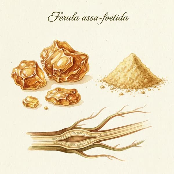 Asafoetida botanical illustration