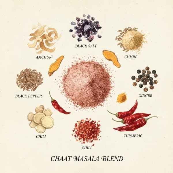Chaat Masala botanical illustration