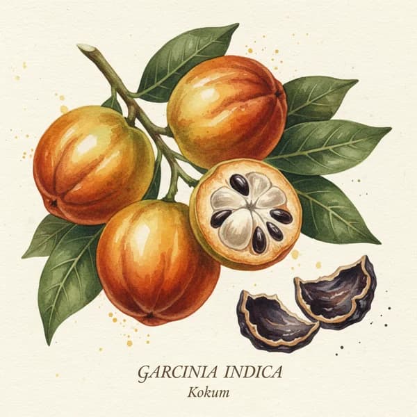 Garcinia botanical illustration