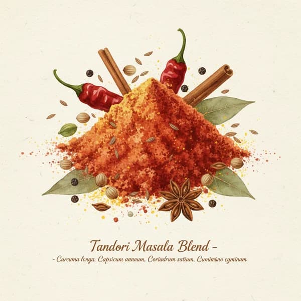 Tandoori Masala botanical illustration